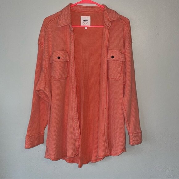 aerie Tops - Aerie Lumberjane Waffle Shirt
